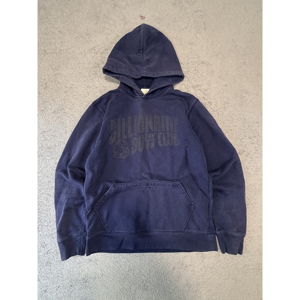 Billionaire Boys Club Hoodie Sweatshirt Mens Medium Blue Pullover Fleece Logo